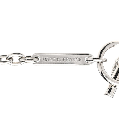 Hermes Lacquered Palladium Cavalier Necklace Black 6 of 6