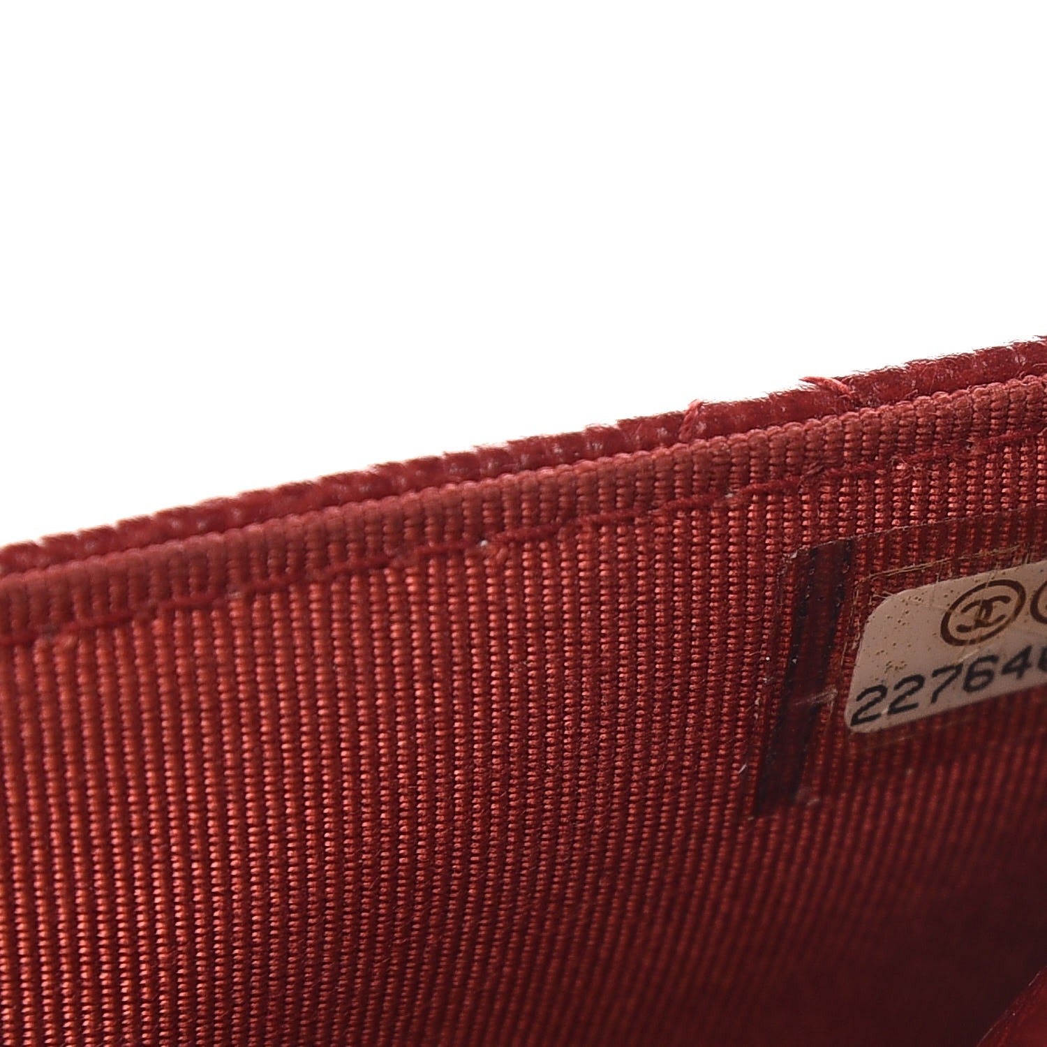 Chanel Caviar Quilted Wallet on Chain WOC Red 8 of 18