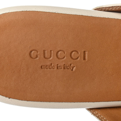 Gucci Malaga Kid Womens Princetown Slippers 36.5 Mystic White 7 of 10