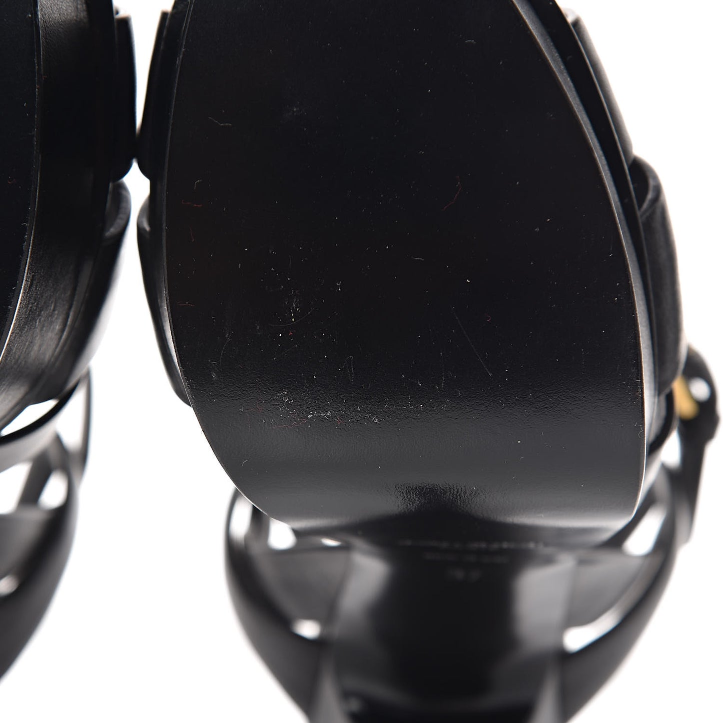 Calfskin Tribute 105 Platform Sandals 37 Black