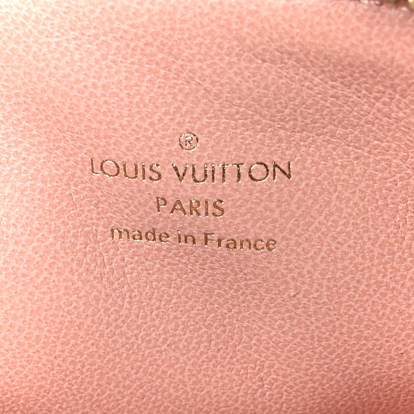 Lambskin Embossed Monogram Coussin PM Black