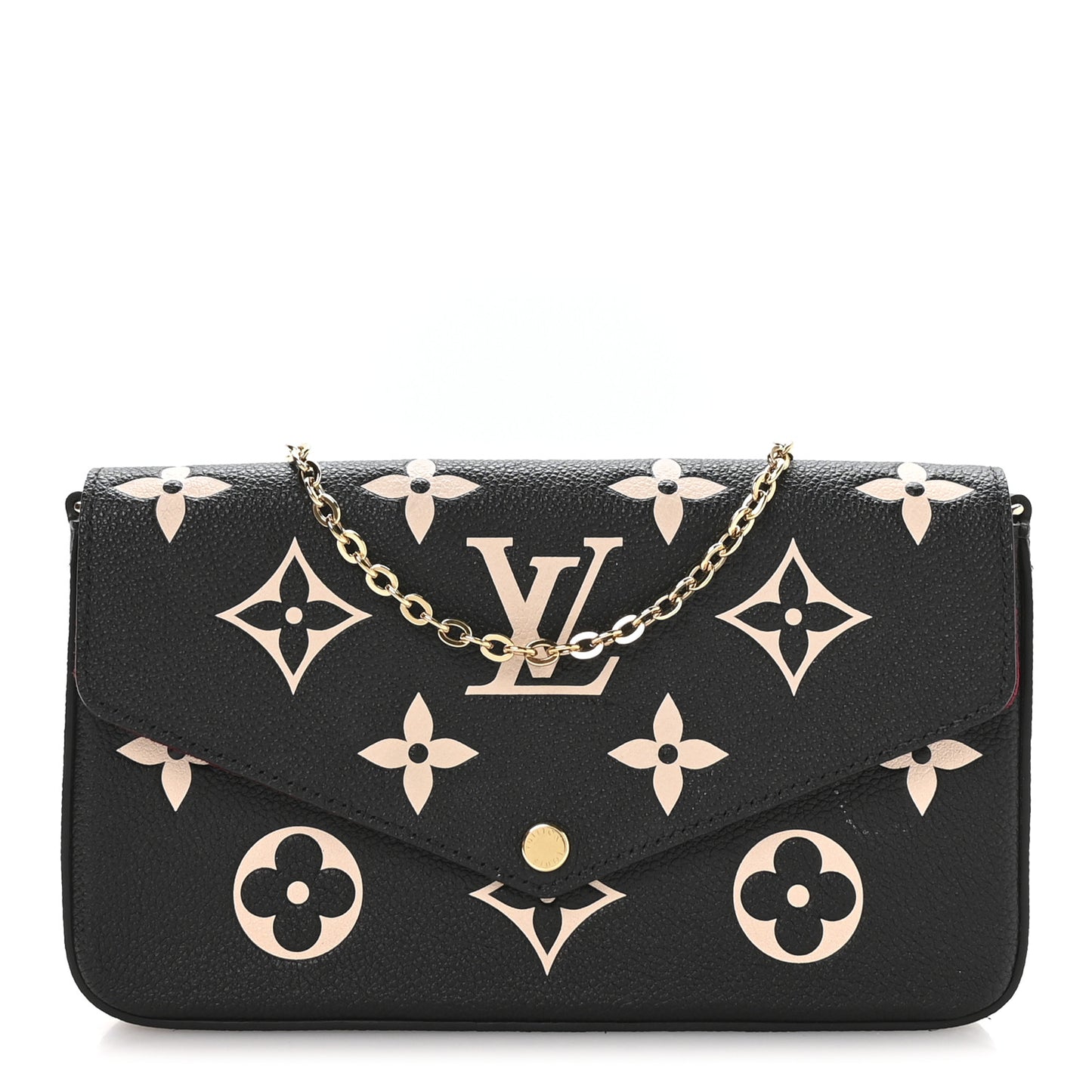 Empreinte Monogram Giant Felicie Pochette Black Beige