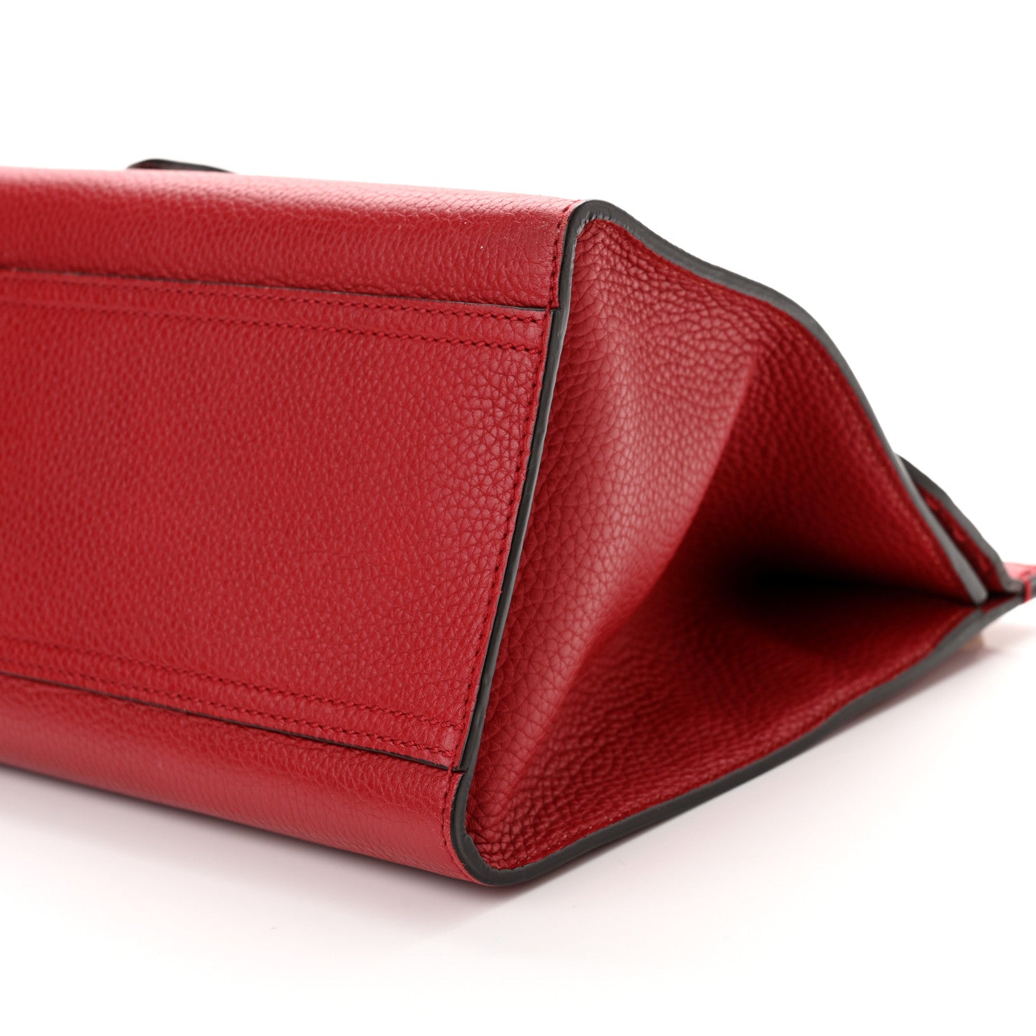 Gucci Calfskin Small GG Marmont Top Handle Bag Vulcanic Red 9 of 9