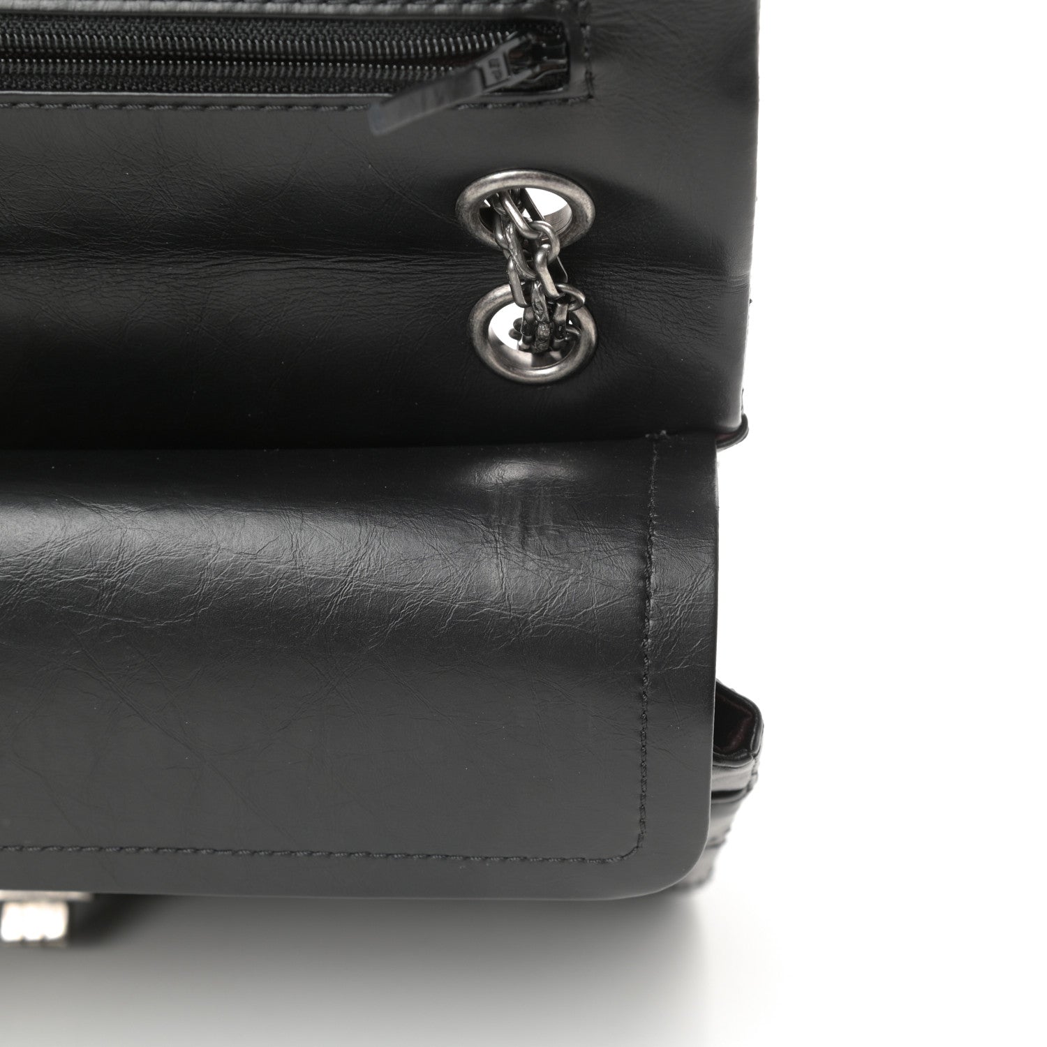 Chanel Aged Calfskin Quilted 2.55 Reissue 226 Flap Black 11 of 13