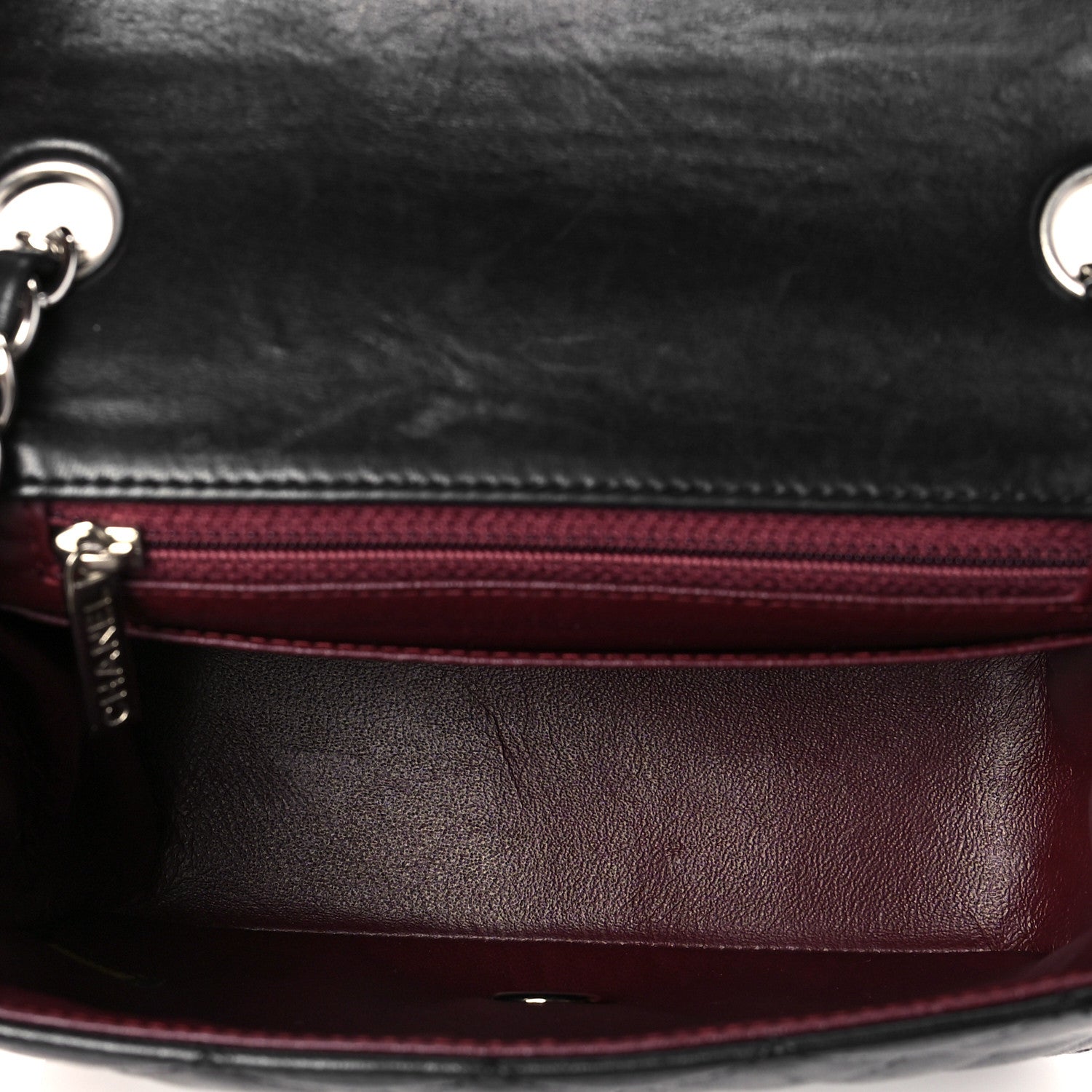 Chanel Lambskin Quilted Mini Square Flap Black 5 of 10