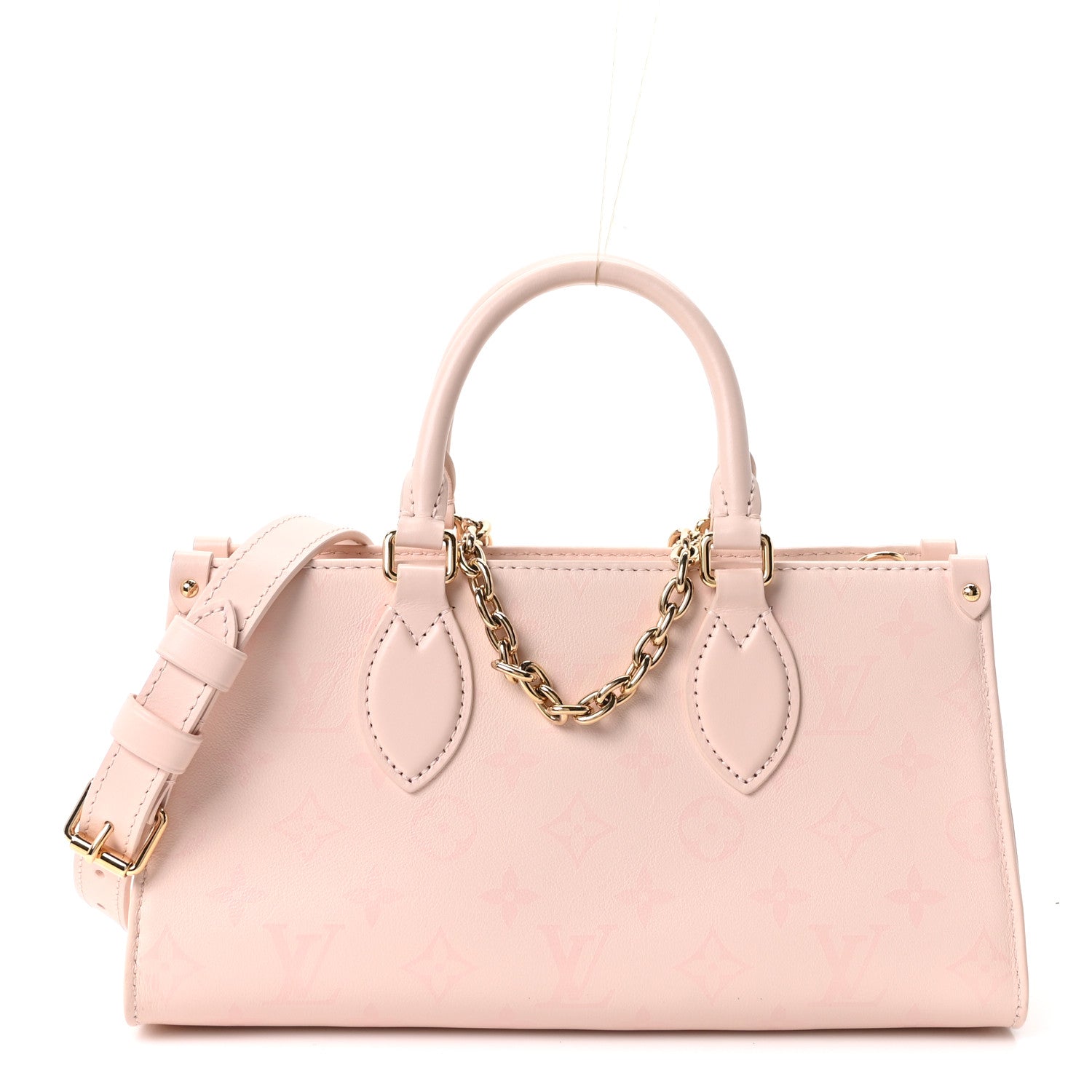 Louis Vuitton Calfskin OnTheGo East West Pearl Pink 1 of 10
