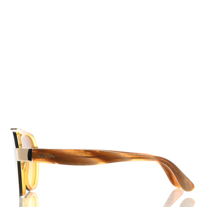 Prada Aviator Sunglasses SPR 01U Light Brown 3 of 8