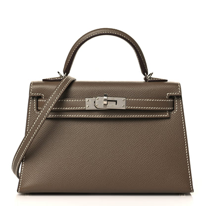 Hermes Epsom Mini Kelly Sellier 20 Etoupe 1 of 9
