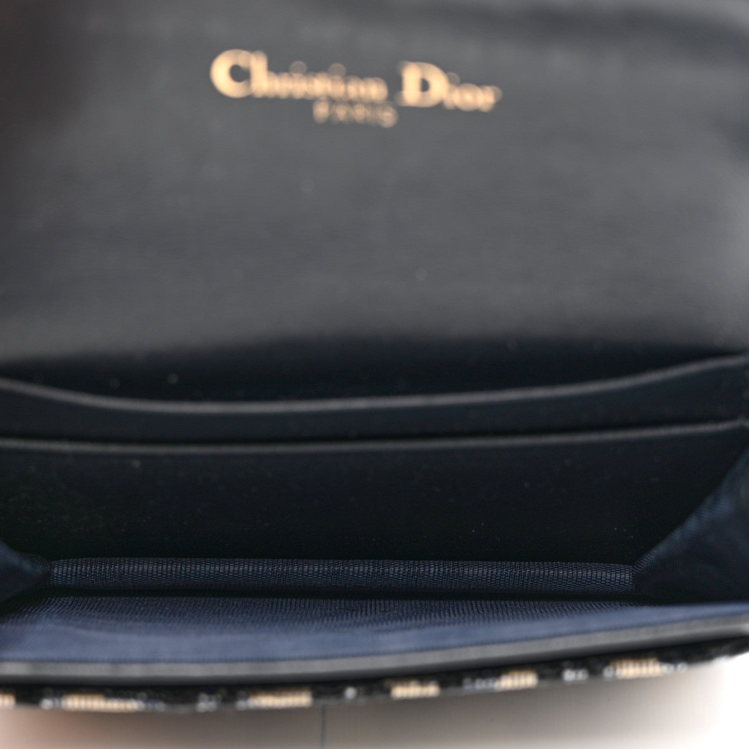 Christian Dior Oblique Saddle Card Holde Blue 5 of 6