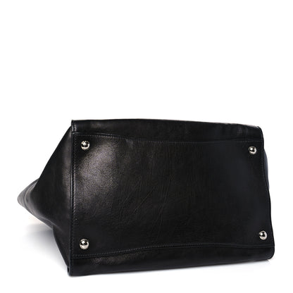 Prada Glace Calf Twin Pocket Tote Black 4 of 8