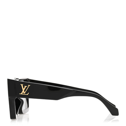 Louis Vuitton Acetate Swarovski Crystal Cyclone Sunglasses Z1547W Black 3 of 9