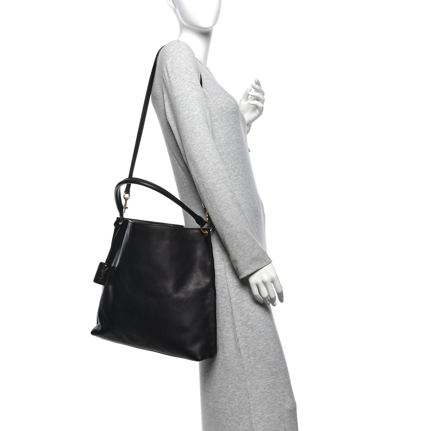 Calfskin Hobo Black