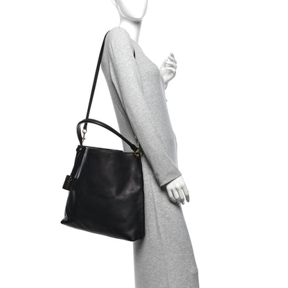 Saint Laurent Calfskin Hobo Black 2 of 10