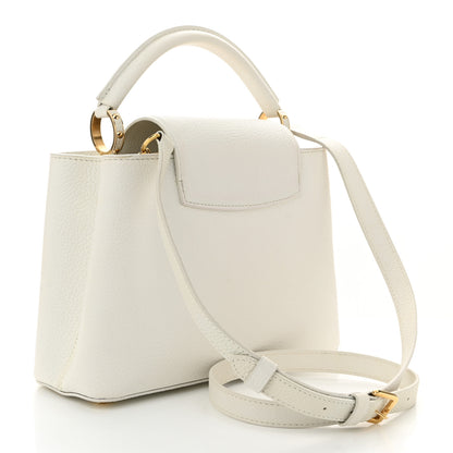 Louis Vuitton Taurillon Capucines BB Snow 3 of 10