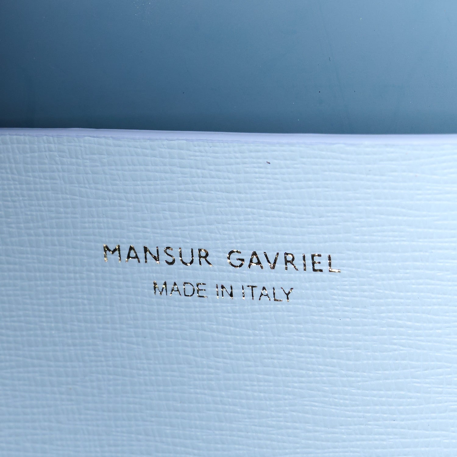 Mansur Gavriel Saffiano Small Zip Tote Light Blue 6 of 11