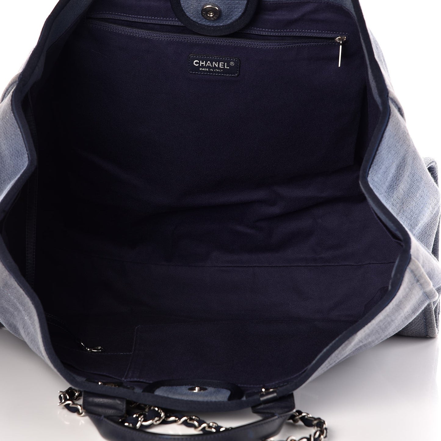 Canvas Extra Large Deauville Tote Blue