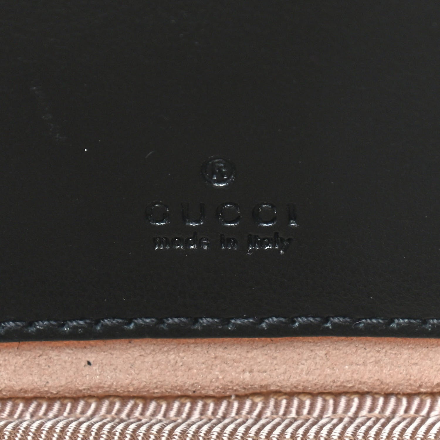 Gucci Calfskin Matelasse Mini GG Marmont Chain Crossbody Bag Black 6 of 9
