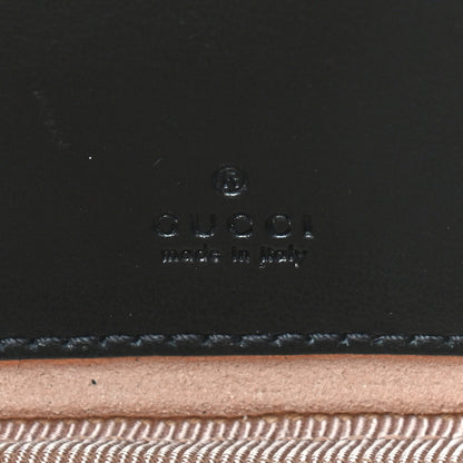 Gucci Calfskin Matelasse Mini GG Marmont Chain Crossbody Bag Black 6 of 9