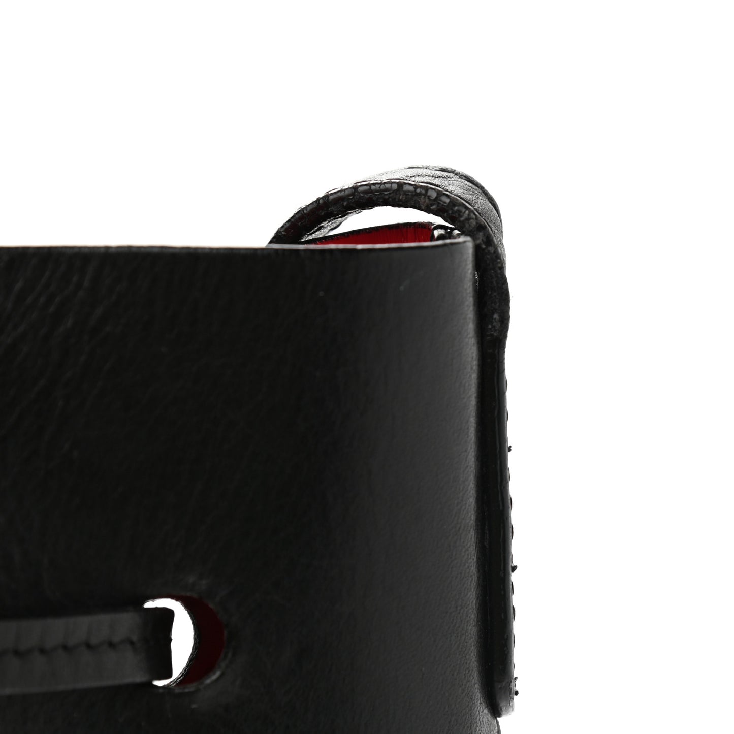 Vegetable Tanned Calfskin Bucket Bag Black Flamma