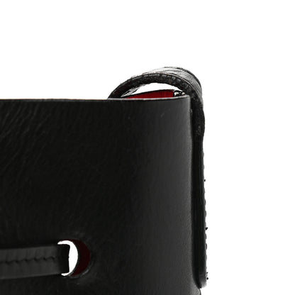 Mansur Gavriel Vegetable Tanned Calfskin Bucket Bag Black Flamma 11 of 17
