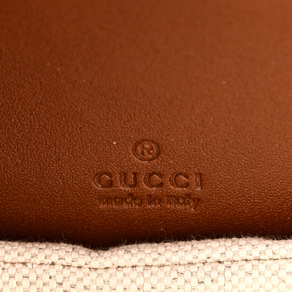 Gucci New Canvas Charisma Calfskin Crystal GG Monogram Small Bamboo 1947 Top Handle Bag Camel Ebony 6 of 10
