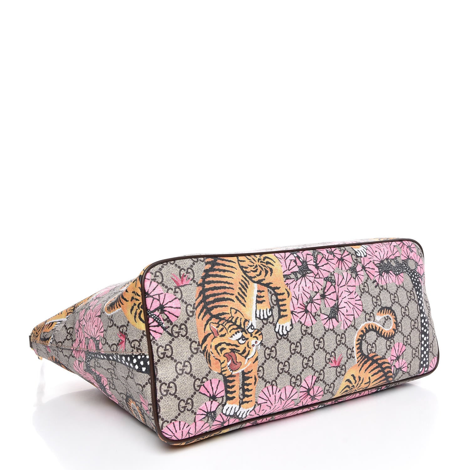 Gucci Soft GG Supreme Monogram Bengal Medium Crossbody Tote Beige Pink 5 of 8