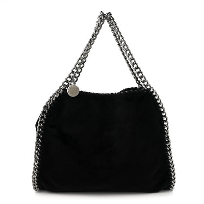 Stella McCartney Faux Pony Hair Falabella Tote Black 1 of 9