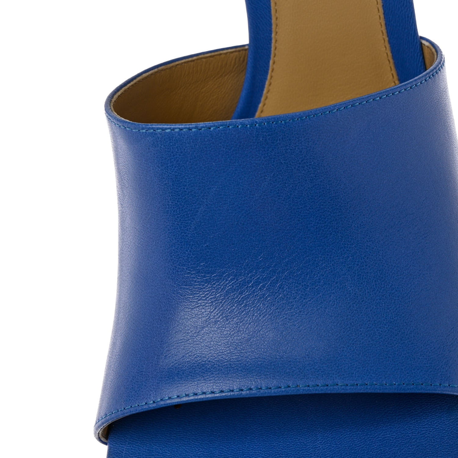 Bottega Veneta Lambskin Stretch Mule Sandals 39.5 Aquarium 8 of 9