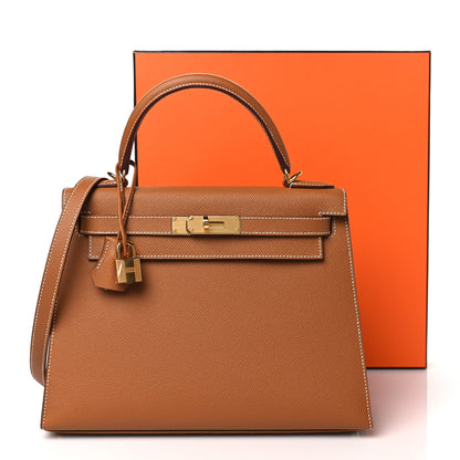 Hermes Epsom Kelly Sellier 28 Gold 11 of 11