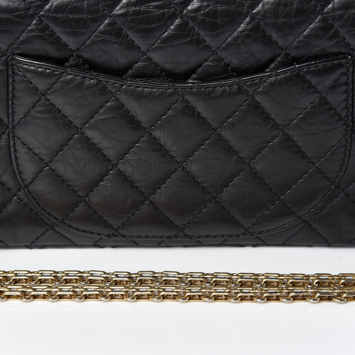 Chanel Aged Calfskin Quilted 2.55 Reissue 225 Flap Black 14 of 16