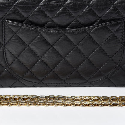 Chanel Aged Calfskin Quilted 2.55 Reissue 225 Flap Black 14 of 16