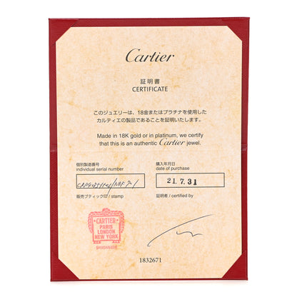 Cartier 18K White Gold 3.5mm LOVE Wedding Band Ring 54 6.75 5 of 5