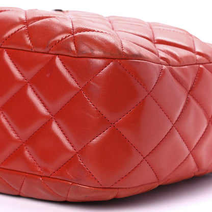 Chanel Lambskin Quilted Camera Case Red 9 of 9
