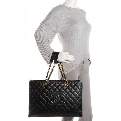 Chanel Caviar XL Grand Shopping Tote GST Black 2 of 8