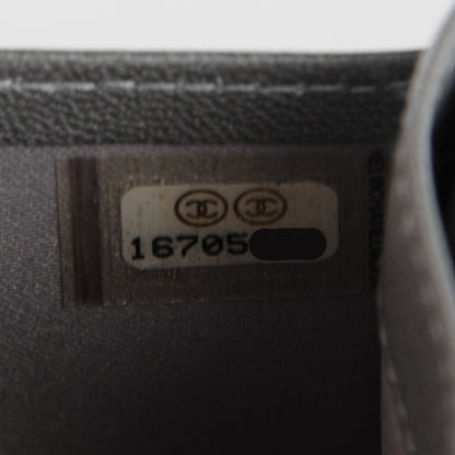 Chanel Lambskin Camellia Embossed Yen Wallet Black 7 of 7