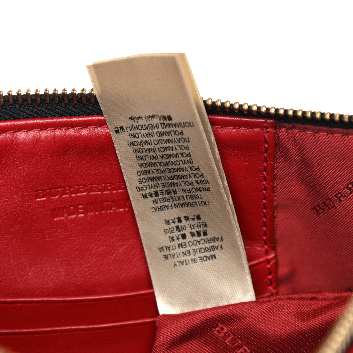 Burberry Horseferry Check Crossbody Clutch Bag Parade Red 6 of 12