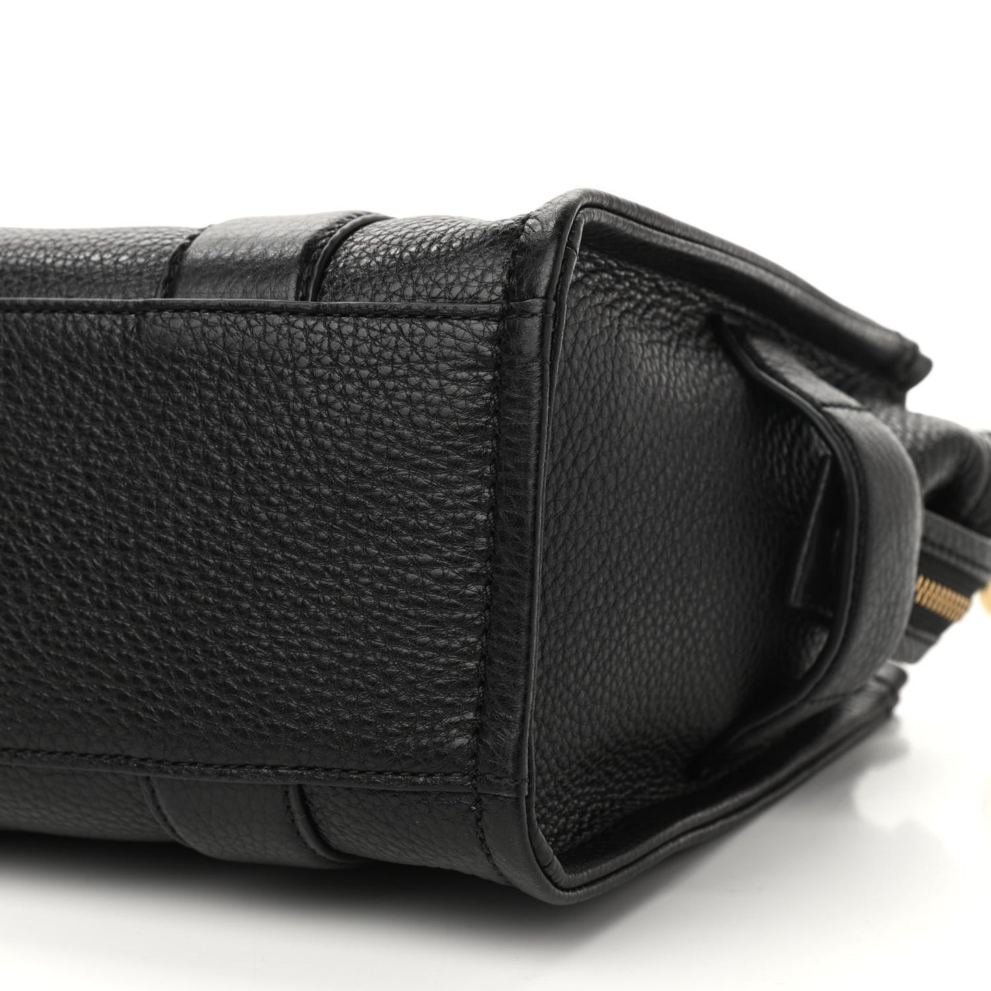 Grained Calfskin Small The Tote Bag Black
