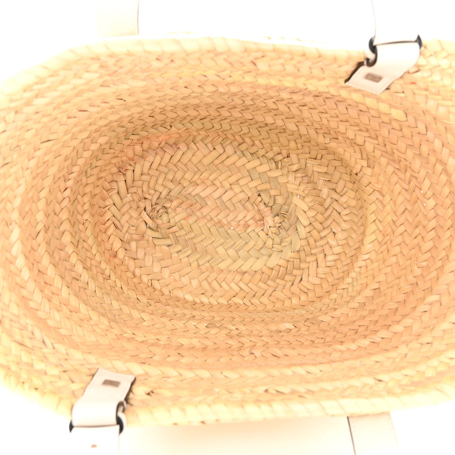 Loewe Raffia Small Basket Tote Bag Natural White 4 of 8