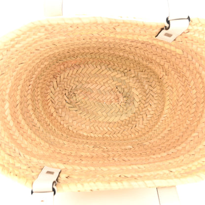 Loewe Raffia Small Basket Tote Bag Natural White 4 of 8