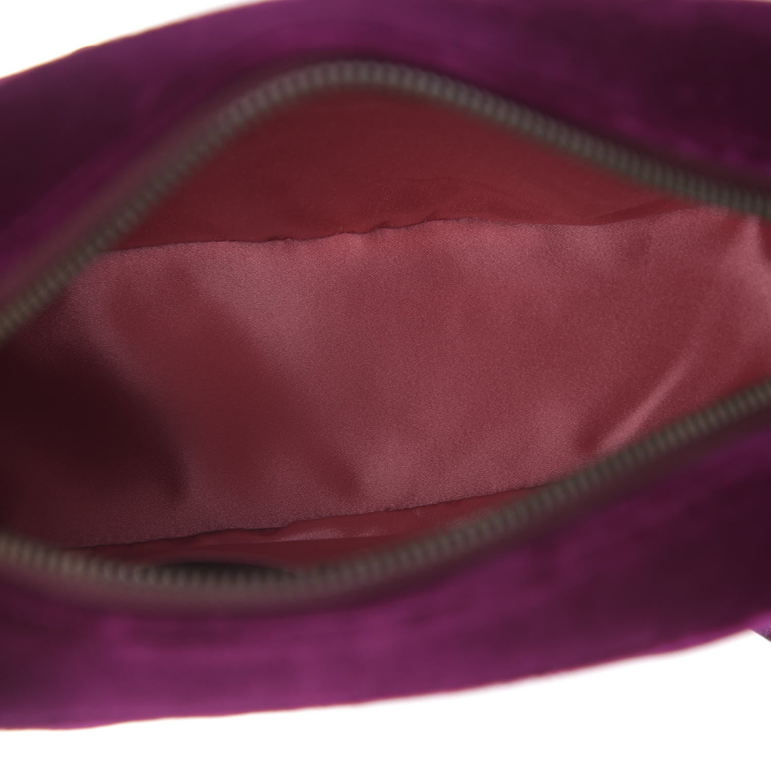 Gucci Velvet Matelasse Small GG Marmont Chain Shoulder Bag Fuchsia Violet Cyclamen 4 of 8