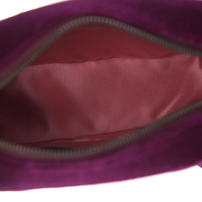 Gucci Velvet Matelasse Small GG Marmont Chain Shoulder Bag Fuchsia Violet Cyclamen 4 of 8