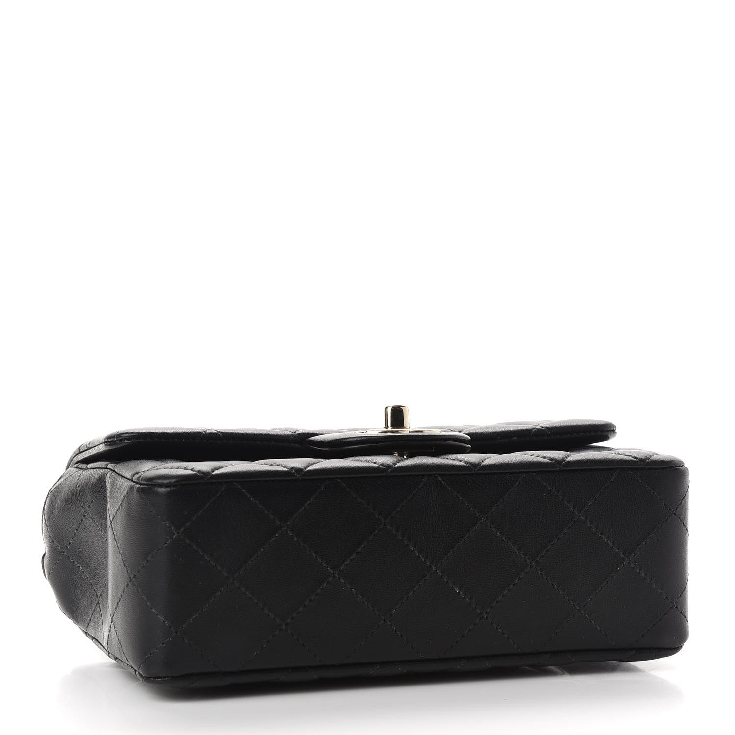 Chanel Lambskin Quilted Mini Rectangular Flap Black 4 of 9