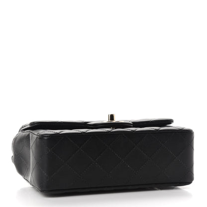 Chanel Lambskin Quilted Mini Rectangular Flap Black 4 of 9