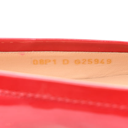 Chanel Patent CC Loafers 37 Red 7 of 10