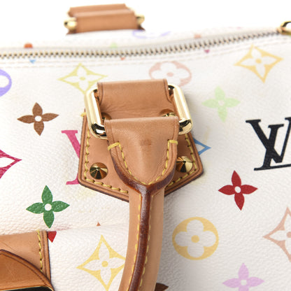 Louis Vuitton Monogram Multicolor Speedy 30 White 7 of 10