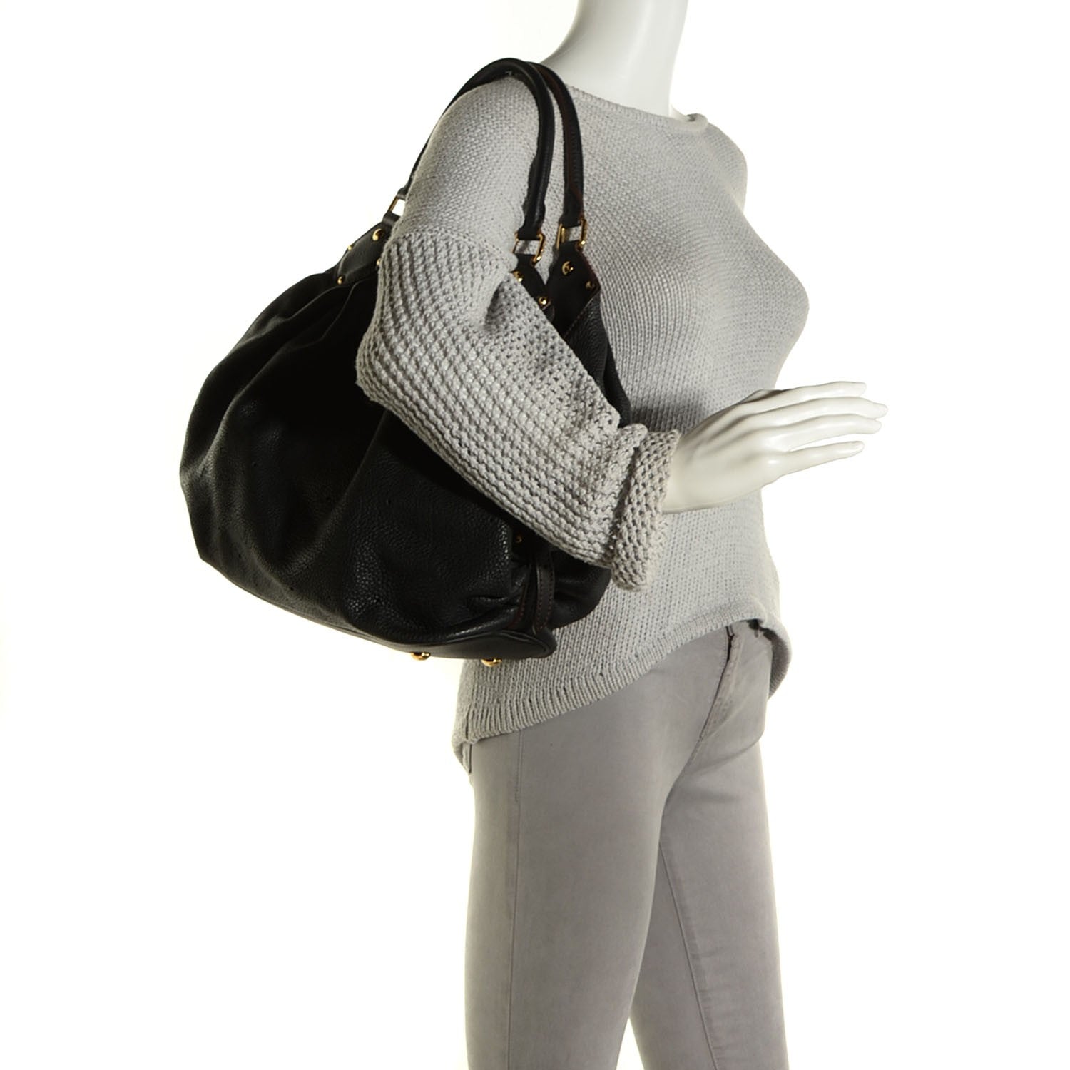 Louis Vuitton Mahina L Black 2 of 8