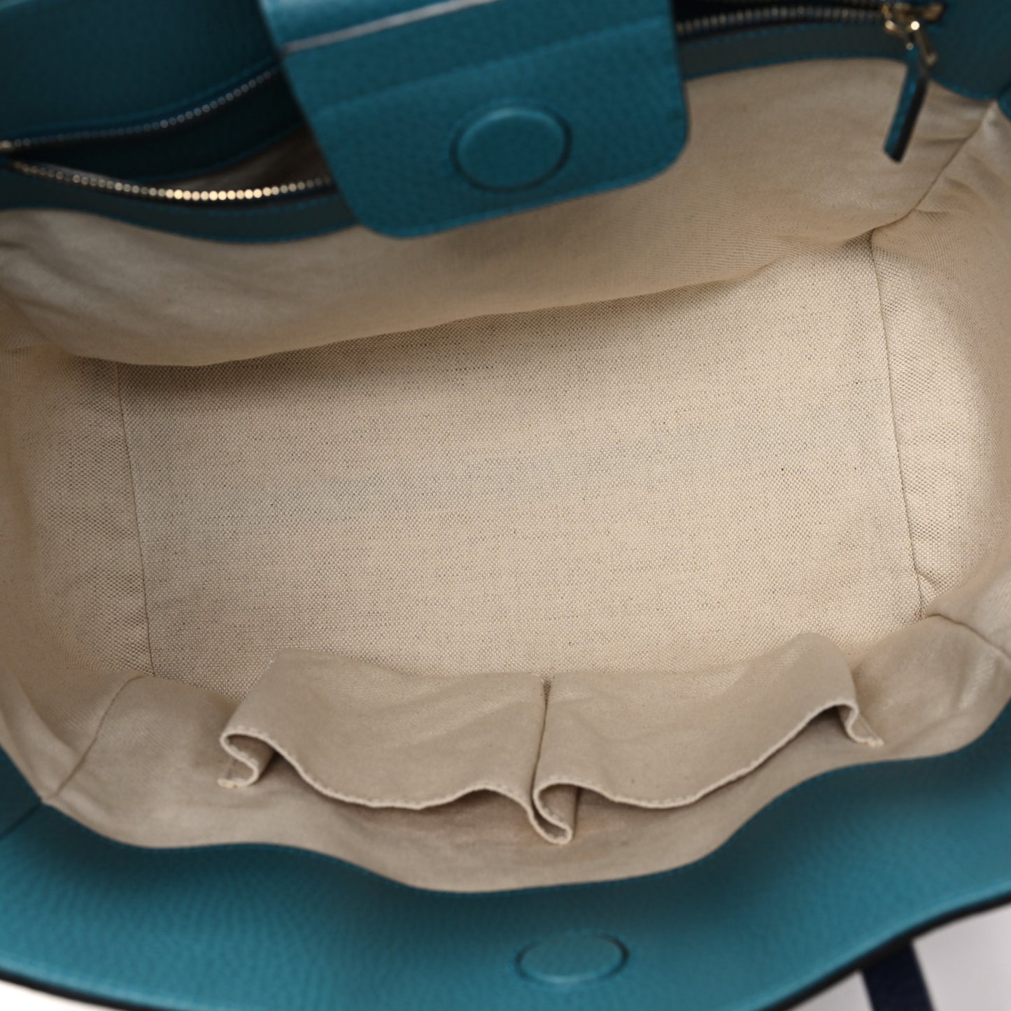 Dollar Calfskin Small Swing Tote Classic Marine Deep Cobalt