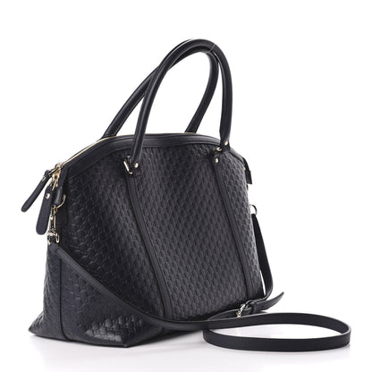 Gucci Soft Microguccissima Dome Satchel Navy 4 of 10