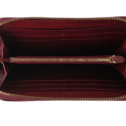 Prada Vitello Daino Metal Zip Around Wallet Etrusco 5 of 7