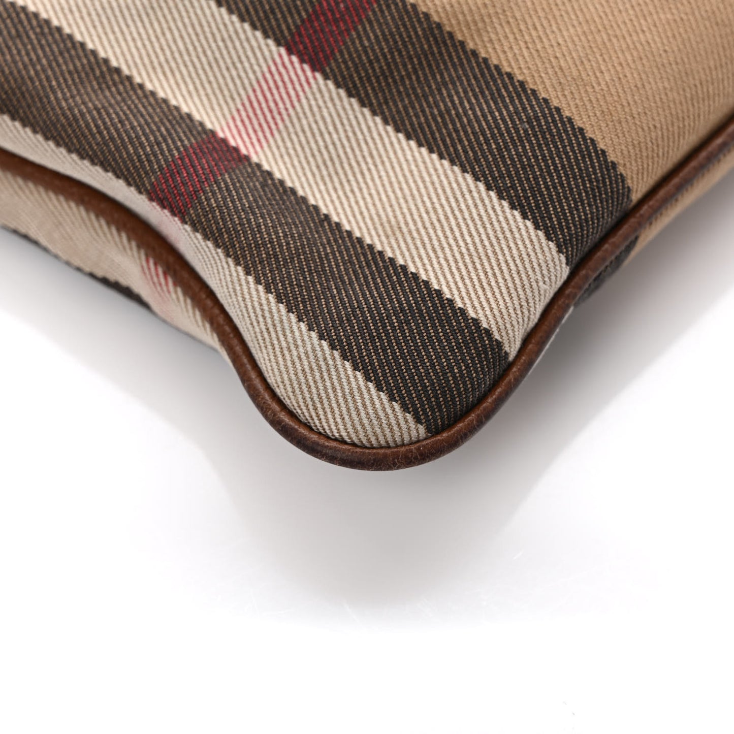 House Check Derby Peyton Crossbody Clutch Bag Tan